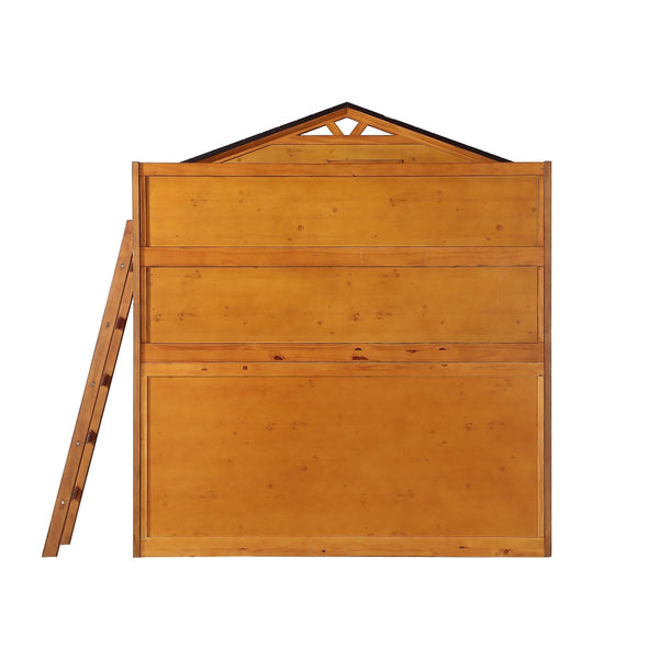 ACME Tree House Rustic Oak Twin Loft Bed Model 10160