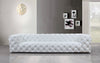 Dexter Transitional White Full Italian Leather Sofa