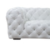 Dexter Transitional White Full Italian Leather Sofa