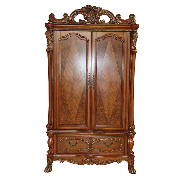ACME Dresden Cherry Oak Wardrobe/TV Armoire Model 12147