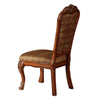 ACME Dresden Fabric & Cherry Oak Side Chair (Set-2) Model 12153