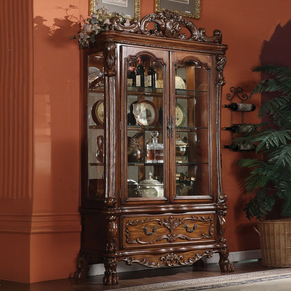 ACME Dresden Cherry Oak Curio Model 12158