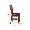 ACME Dresden Synthetic Leather & Cherry Oak Counter Height Chair (Set-2) Model 12162