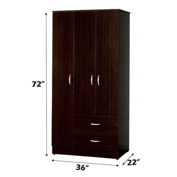 ACME Olean Espresso Wardrobe Model 12248KIT