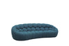 Divani Casa Yolonda Modern Curved Dark Teal Fabric Sofa Set Model VGEV2126C-SET-C-15