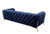 Divani Casa Sheila Modern Dark Blue Fabric Sofa Set Model VGCA1346-BLU