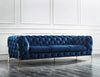 Divani Casa Sheila Modern Dark Blue Fabric Sofa Set Model VGCA1346-BLU