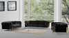 Divani Casa Sheila Modern Black Velvet Sofa Set Model VGCA1346-BLK