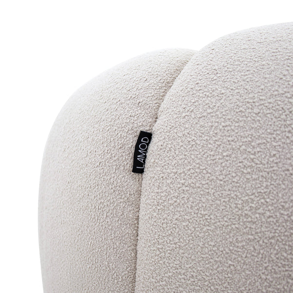 Divani Casa Yolonda Modern Curved Beige Fabric Sofa Model VGEV2126C-SOFA-C-01