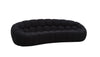 Divani Casa Yolonda Modern Curved Black Fabric Sofa Model VGEV-2126C-SOFA-BLK