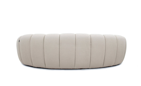 Divani Casa Yolonda Modern Curved Beige Fabric Sofa Model VGEV2126C-SOFA-C-01