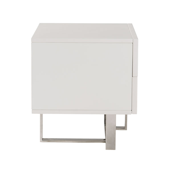 Voco Modern White Bedroom Nightstand Model VGCN1302H-P01