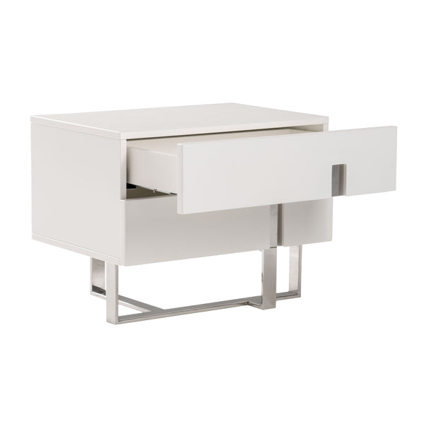 Voco Modern White Bedroom Nightstand Model VGCN1302H-P01