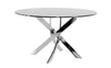 Modrest Pyrite Modern Round Glass Dining Table Model VGEWF2133AA
