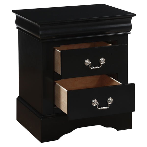 ACME Louis Philippe III Black Nightstand Model 19503