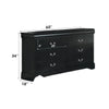 ACME Louis Philippe III Black Dresser Model 19505