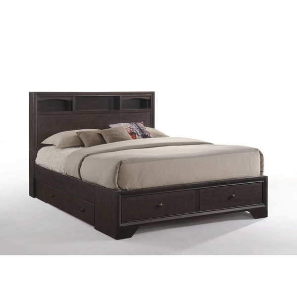 ACME Madison II Espresso Eastern King Bed with Storage Model 19557EK