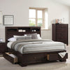 ACME Madison II Espresso Eastern King Bed with Storage Model 19557EK