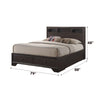 ACME Madison II Espresso Eastern King Bed with Storage Model 19557EK