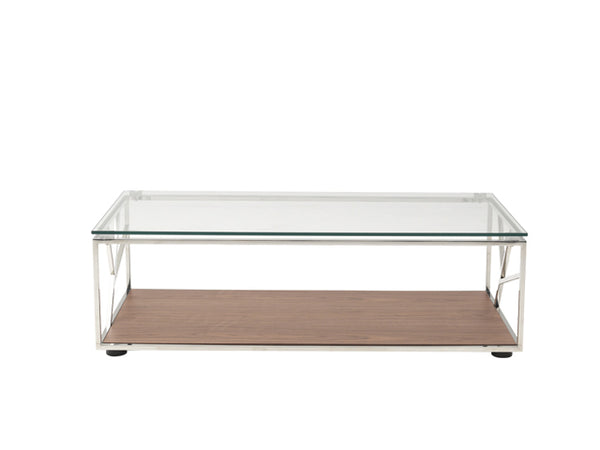 Modrest Cressida Modern Walnut Coffee Table Model VGHB210A-WAL
