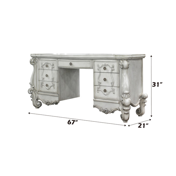 ACME Versailles Bone White Vanity Desk Model 21137