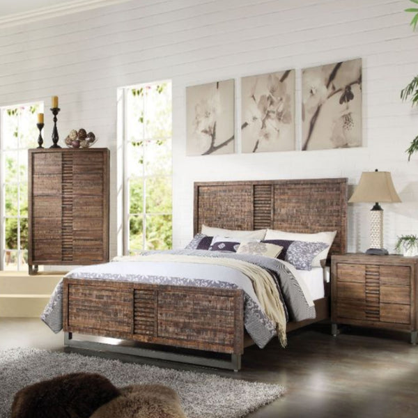 ACME Andria Reclaimed Oak Queen Bed Model 21290Q