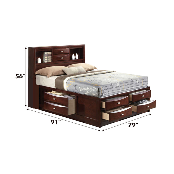ACME Ireland Espresso Eastern King Bed with Storage Model 21596EK