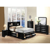 ACME Ireland Black Eastern King Bed with Storage Model 21606EK