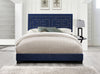 ACME Ishiko III Dark Blue Velvet Eastern King Bed Model 21637EK