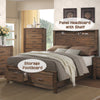 ACME Merrilee Oak Eastern King Bed with Storage Model 21677EK