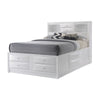 ACME Ireland White Full Bed with Storage Model 21710F