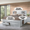 ACME Ireland White Full Bed with Storage Model 21710F