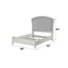 ACME Maverick Fabric & Platinum California King Bed Model 21794CK
