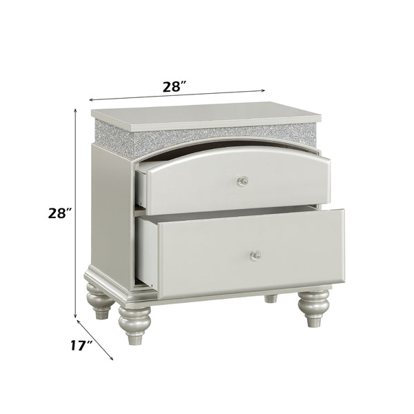 ACME Maverick Platinum Nightstand Model 21803