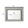 ACME Antares Light Gray Oak Mirror with LED Model 21824