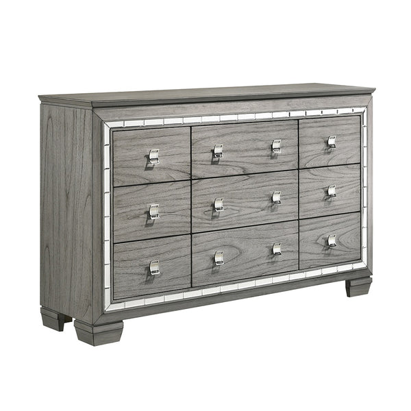 ACME Antares Light Gray Oak Dresser Model 21825