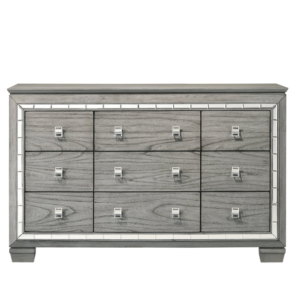 ACME Antares Light Gray Oak Dresser Model 21825