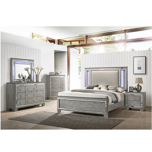 ACME Antares Light Gray Oak Dresser Model 21825