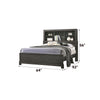 ACME Lantha Gray Oak Queen Bed Model 22030Q