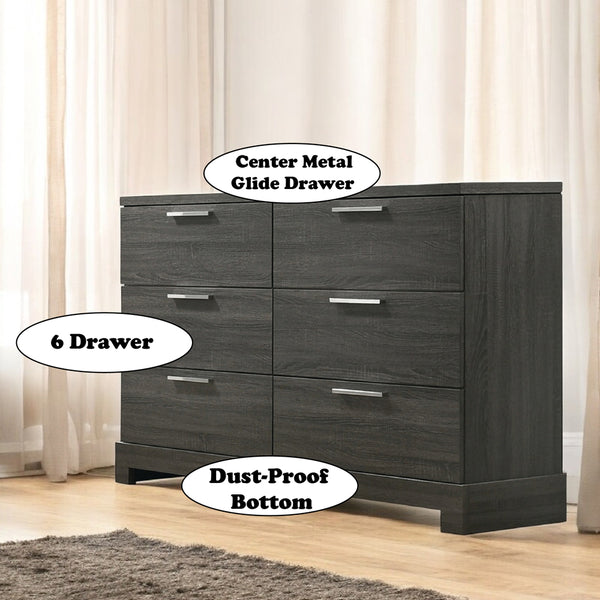 ACME Lantha Gray Oak Dresser Model 22035