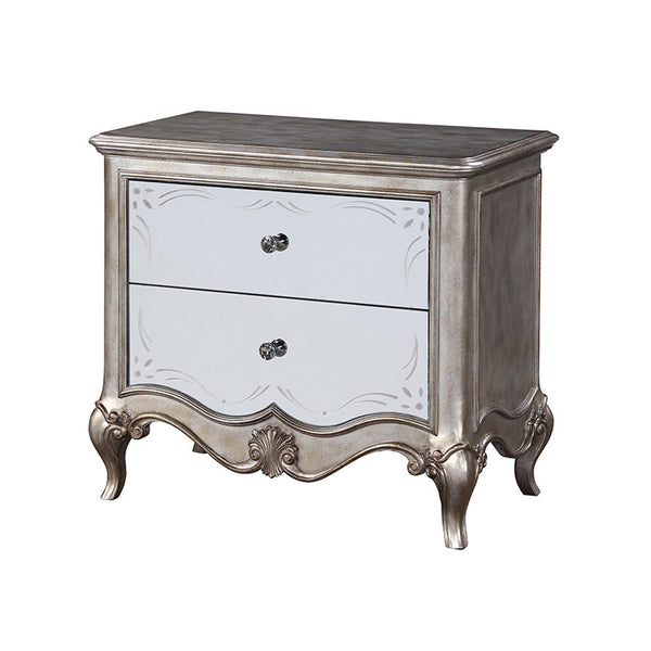 ACME Esteban Antique Champagne Nightstand Model 22203