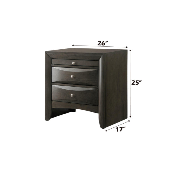 ACME Ireland Gray Oak Nightstand Model 22704