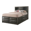 ACME Ireland Gray Oak Full Bed with Storage Model 22710F