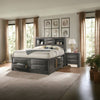 ACME Ireland Gray Oak Full Bed with Storage Model 22710F
