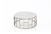 Modrest Silvan Modern Marble & Stainless Steel Coffee Table Model VGHB228E-EBN