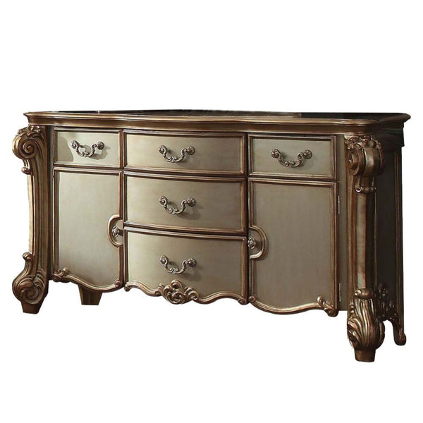 ACME Vendome Gold Patina & Bone Dresser Model 23005