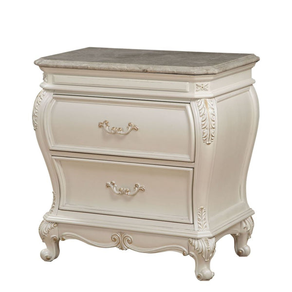 ACME Chantelle Pearl White Nightstand Model 23543