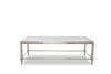 Modrest Agar Modern Glass & Stainless Steel Coffee Table Model VGHB235D