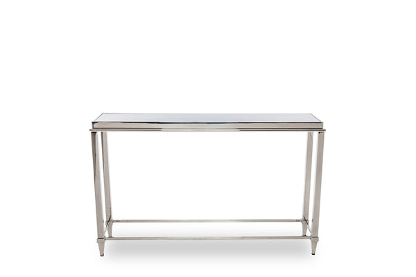 Modrest Agar Modern Glass & Stainless Steel Console Table Model VGHB235X