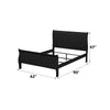 ACME Louis Philippe Black Queen Bed Model 23730Q